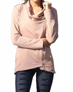 Main Strip Side Zip Jacket - Brown