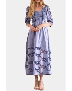 Hunter Bell Rowe Dress - Blue