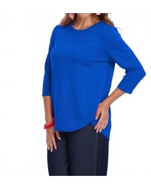 Elior Zofi Round Neck Top - Blue