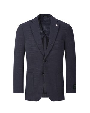Tom Baine Performance Solid Stretch Sport Coat - Blue