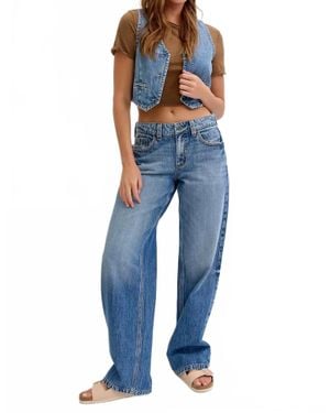 cello Low Rise Baggy Jeans - Blue
