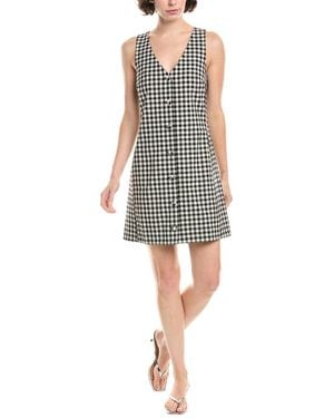Madewell V-Neck Mini Wool-Blend Vest Dress - Black