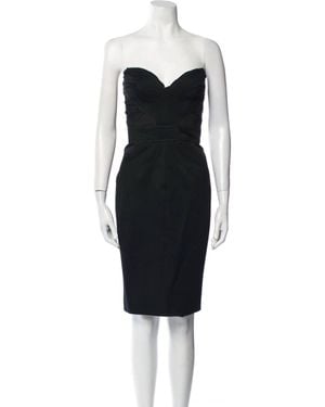 Zac Posen Strapless Cocktail Dress - Black