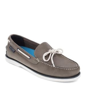Dockers Darnell Leather Slip-On Boat Shoe - Gray