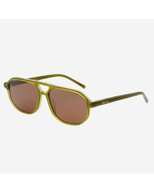 Freyrs Eyewear Fenix Aviator Sunglasses - Brown