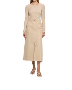Kivari Quinn Knit Top - Natural