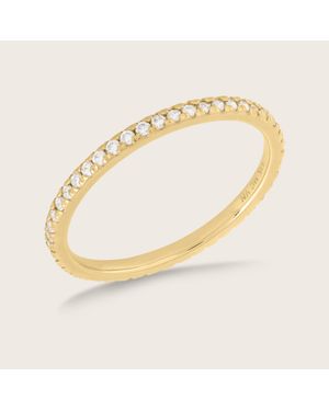 Pajure 14K Petite Lab Grown Diamond Eternity Band Ring - Metallic