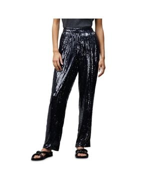 Lafayette 148 New York Franklin Sequined Party Pants - Black