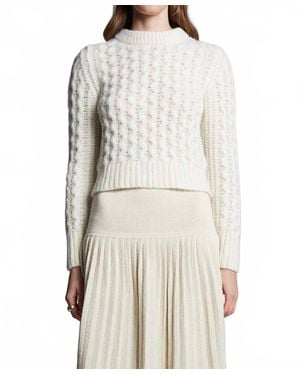 Eleven Six Amara Mock Neck Sweater - White