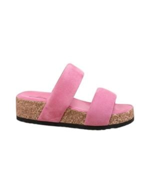 Free People Fairmont Flared Sandal - Pink