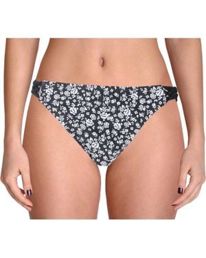 CYN & LUCA Floral Macrame Swim Bottom Separates - Blue