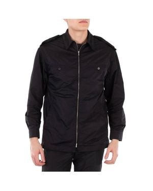 Ferragamo Ferragamo Logo Patch Polyester Windbreaker, Brand Size 48 (Us Size 38) - Black