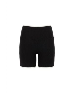 Montce Terry Rib Midi Bike Short - Black