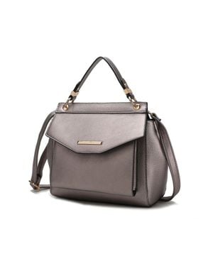 MKF Vida Vegan Leather 's 3-in-1 Satchel, Backpack & Crossbody - Gray