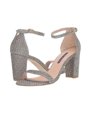 Stuart Weitzman Nearlynude Sandals Ankle Strap Htat1043 - Metallic