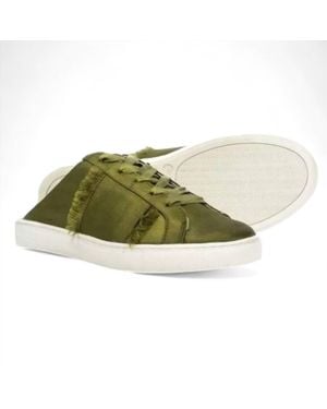 Free People Naples Satin Sneakers - Green