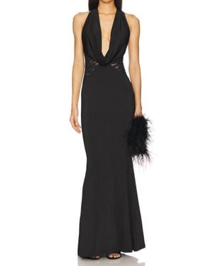 Nookie Lala Halter Maxi Dress - Black