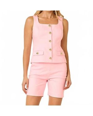 Lilly Pulitzer Sarissa High Rise Stretch Short - Pink