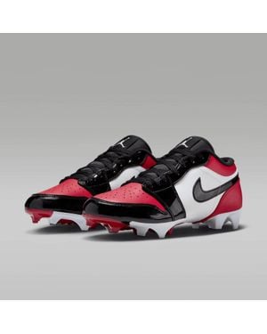 Nike Air Jordan 1 Low Fj6245-601 Molded Football Cleats Mew1683 - Red