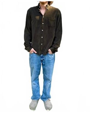 Hartford Pitt Tencel Cotton Shirt - Black