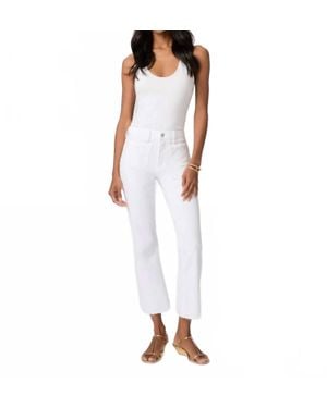 PAIGE Mason Crop Bootcut Jeans - White