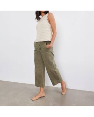 Velvet By Graham & Spencer Sabine Cargo Army Pant - Natural