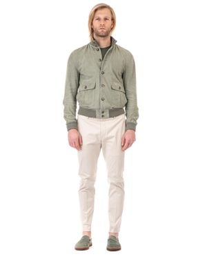 Valstar Supersoft Suede Bomber Jacket With Horn Buttons - Gray