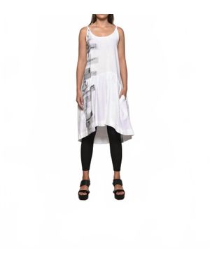 Simply Mila Linen Peplum Dress - Multicolor