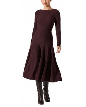 Astr Doreyda Sweater Dress - Purple