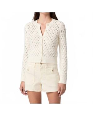 PAIGE Fallon Mid Rise Short - White