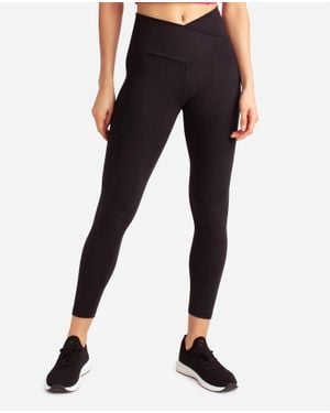 Danskin Crossover Waist 7/8 Leggings - Black