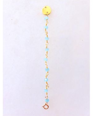 A Blonde and Her Bag Semi-Precious Bead Necklace Extender - White