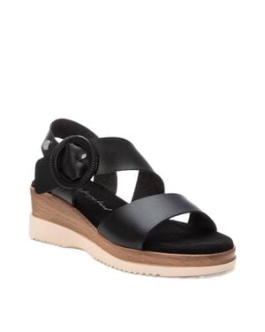 Xti Wedge Sandals - Black
