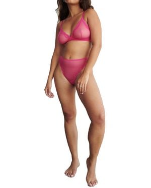 Blush Lingerie Lotus Bralette Bra - Black