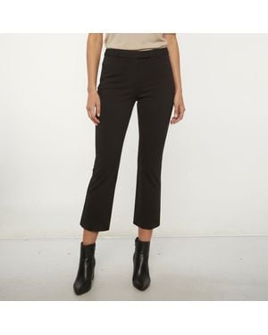 Max Mara S'Max Mara Stretch Gabardine Boot Cut Pants - Black