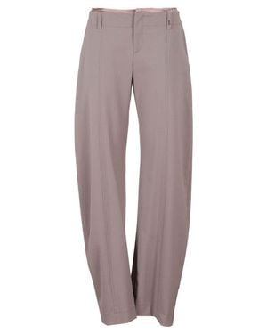 Ssheena Frayed Waist Wide-Leg Pants - Pink