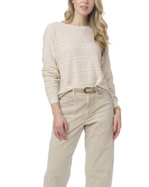 Splendid Georgie Pointelle Sweater - Natural