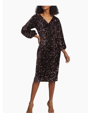 Tahari The Robin Sequin Sheath Dress - Black