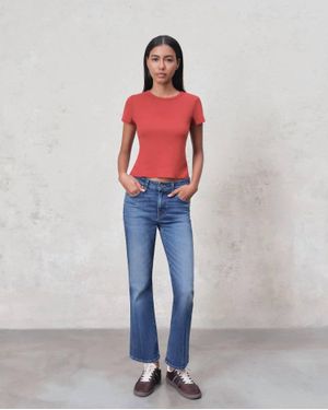 Edwin Lark Ankle Bootcut Jeans - Blue