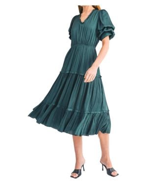 Reset By Jane Helena Midi Dress - Green