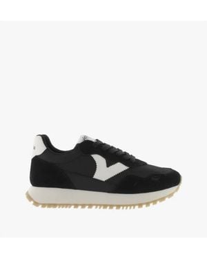 Victoria Viento Nylon & Serra Shoes - Black