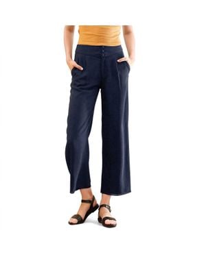 Ramy Brook Fringe Hem Cropped Pants - Blue