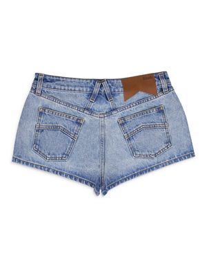 Rhude Low-Waist Denim Shorts - Blue