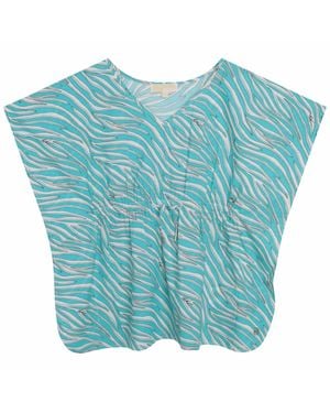 Michael Kors Cotton Poncho - Blue