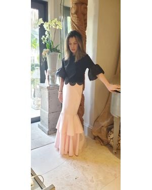 Gracia Maxi Flare Skirt - Pink
