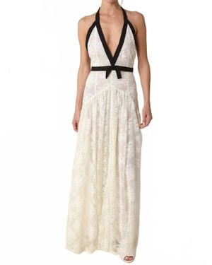 Olivaceous Olivia Lace Maxi Dress - Natural