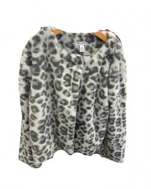 Splendid Girl's Fur Jacket - Gray