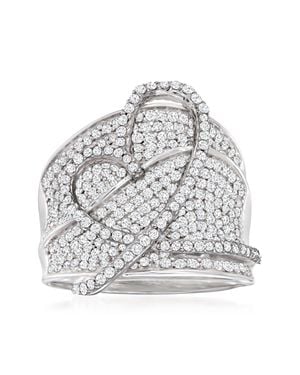 Ross-Simons Diamond Heart Ring - Gray