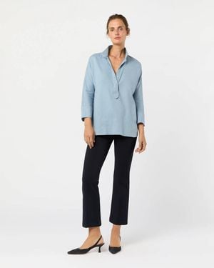 ANN MASHBURN Fanny Shirt - Blue