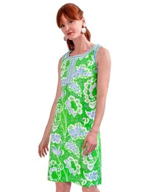 Gretchen Scott Flora Flirt Sleeveless Dress - Green